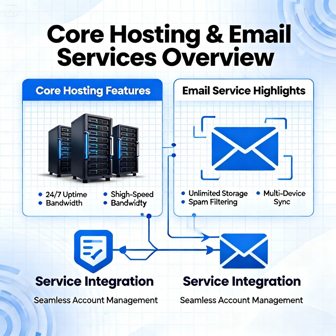 Email hosting admin console